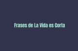 Las 361 Mejores Frases de La Vida es Corta (2023)